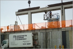 Anchorage airport concrete cutting